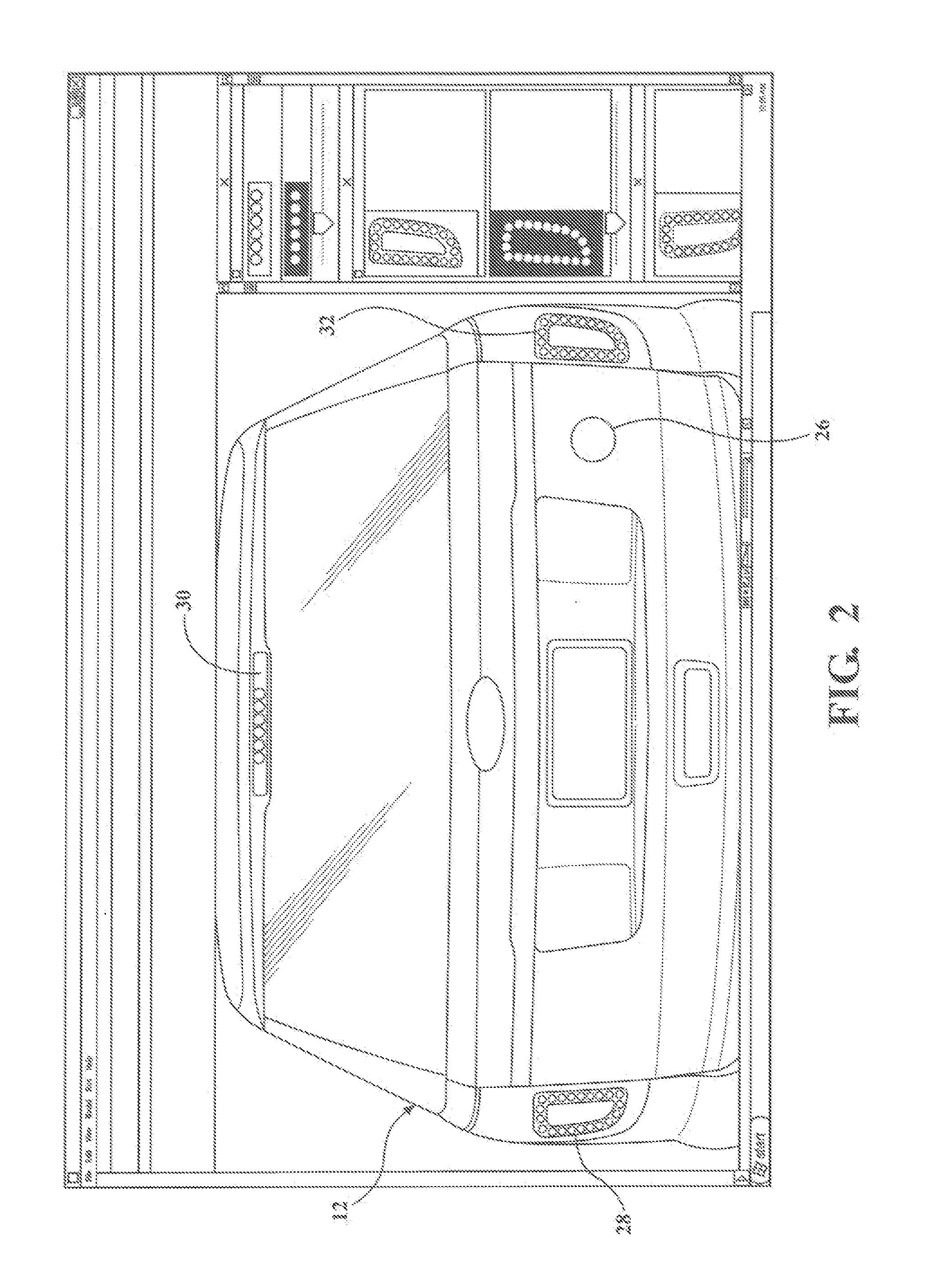 Color vision inspection system and method of inspecting a vehicle