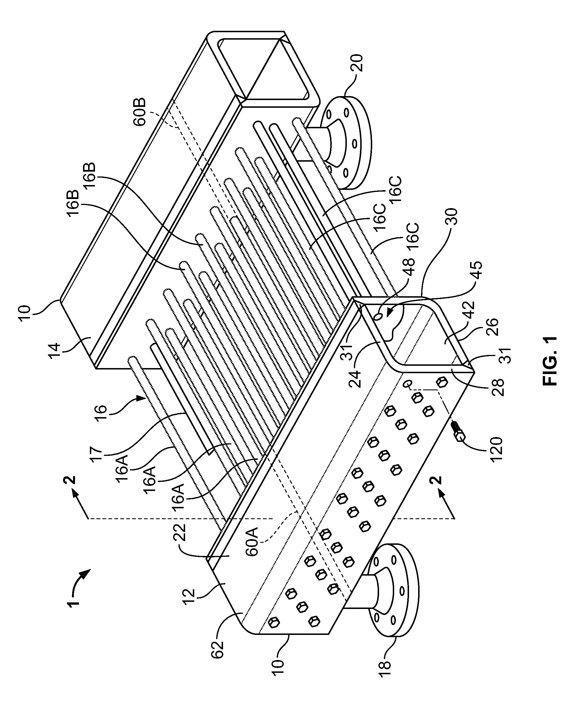 Header for heat exchanger and method of making the same
