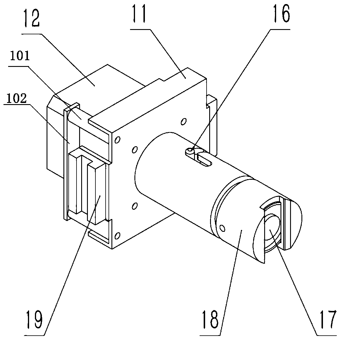 Pressing plate throwing and withdrawing device, pressing plate throwing and withdrawing mechanism, and pressing plate throwing and withdrawing control system