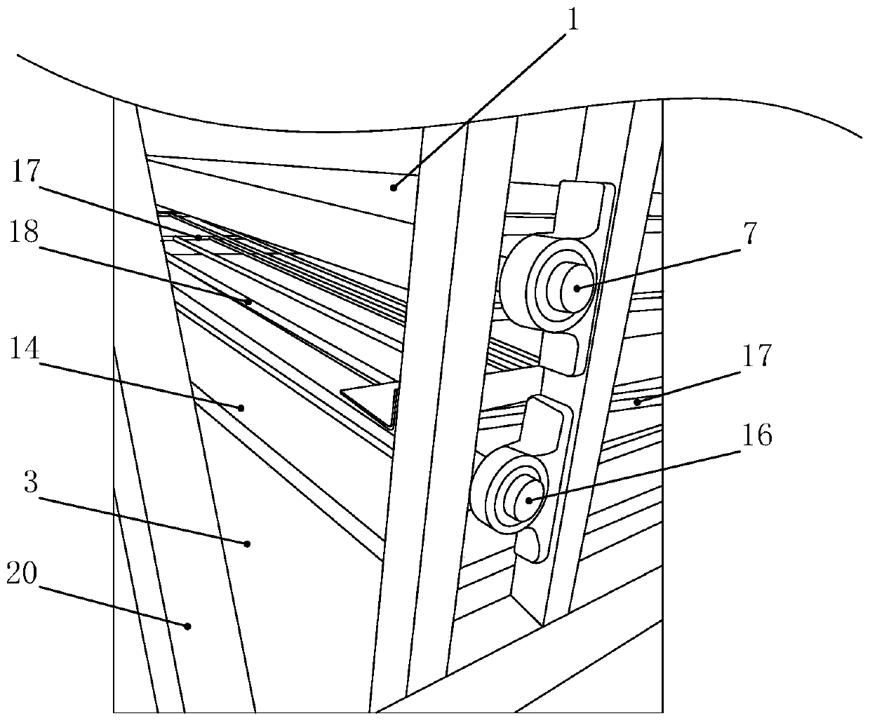 Rice cooling device