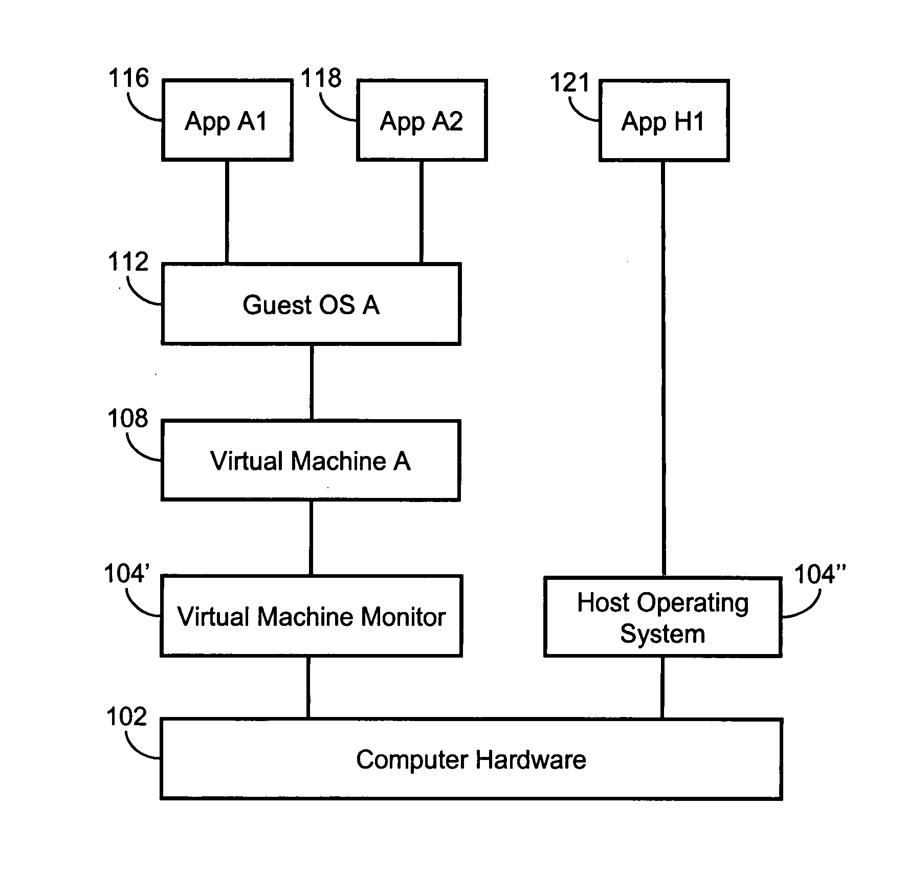 Systems and methods for integrating application windows in a virtual machine environment