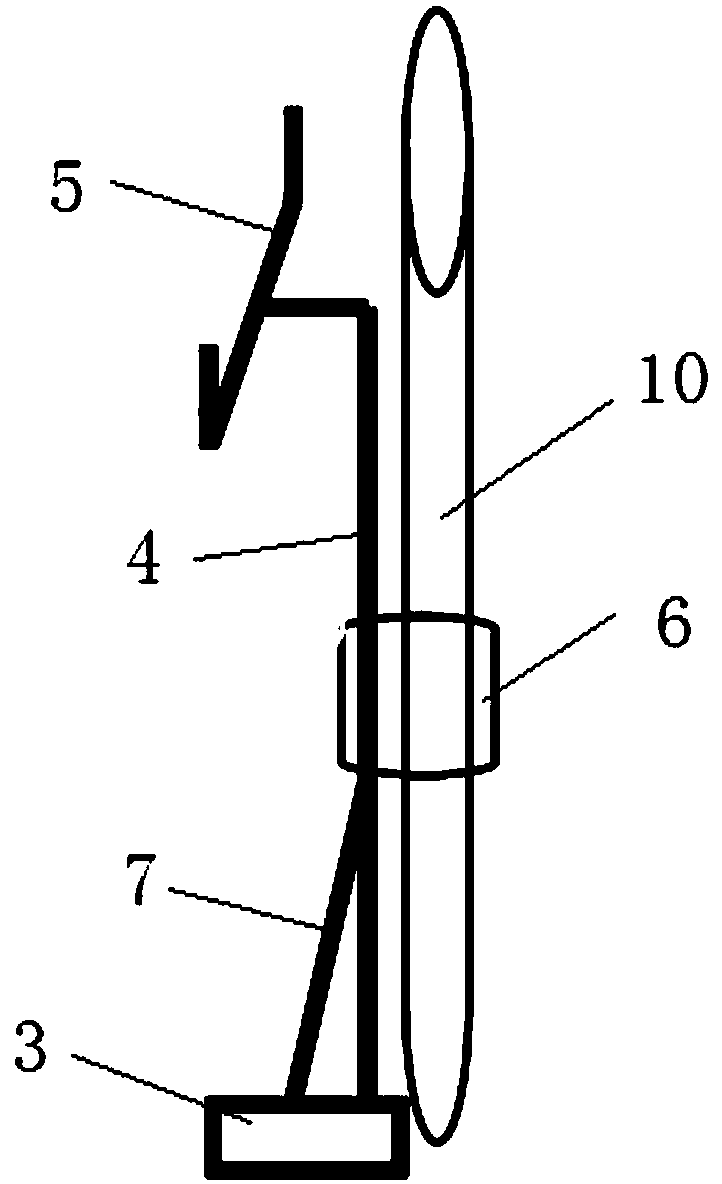 Reinforcement structure and method of double cement type pole tower in goaf of coal mine