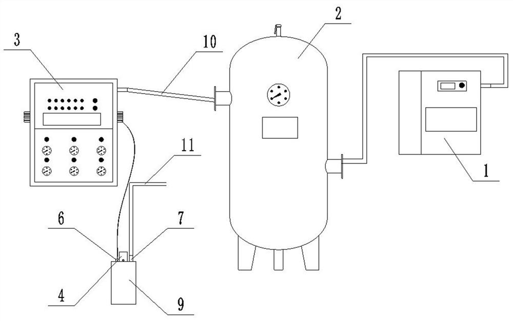 An automatic air pressure drop drainage pot device for foundation pit and its use method