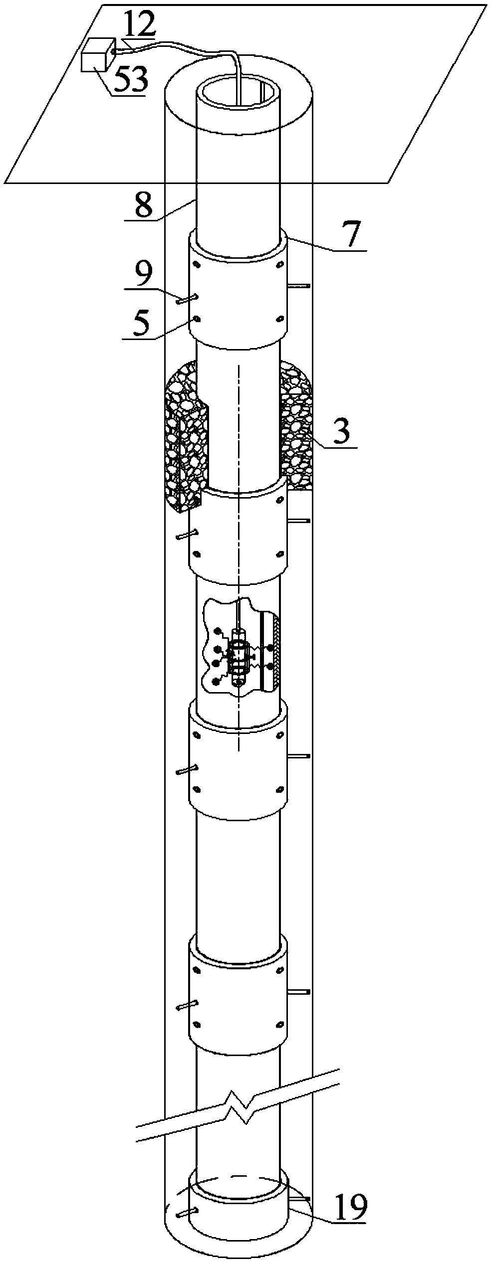 A drilling and anchoring structure for monitoring cracks in the surrounding rock of the floor and its construction method