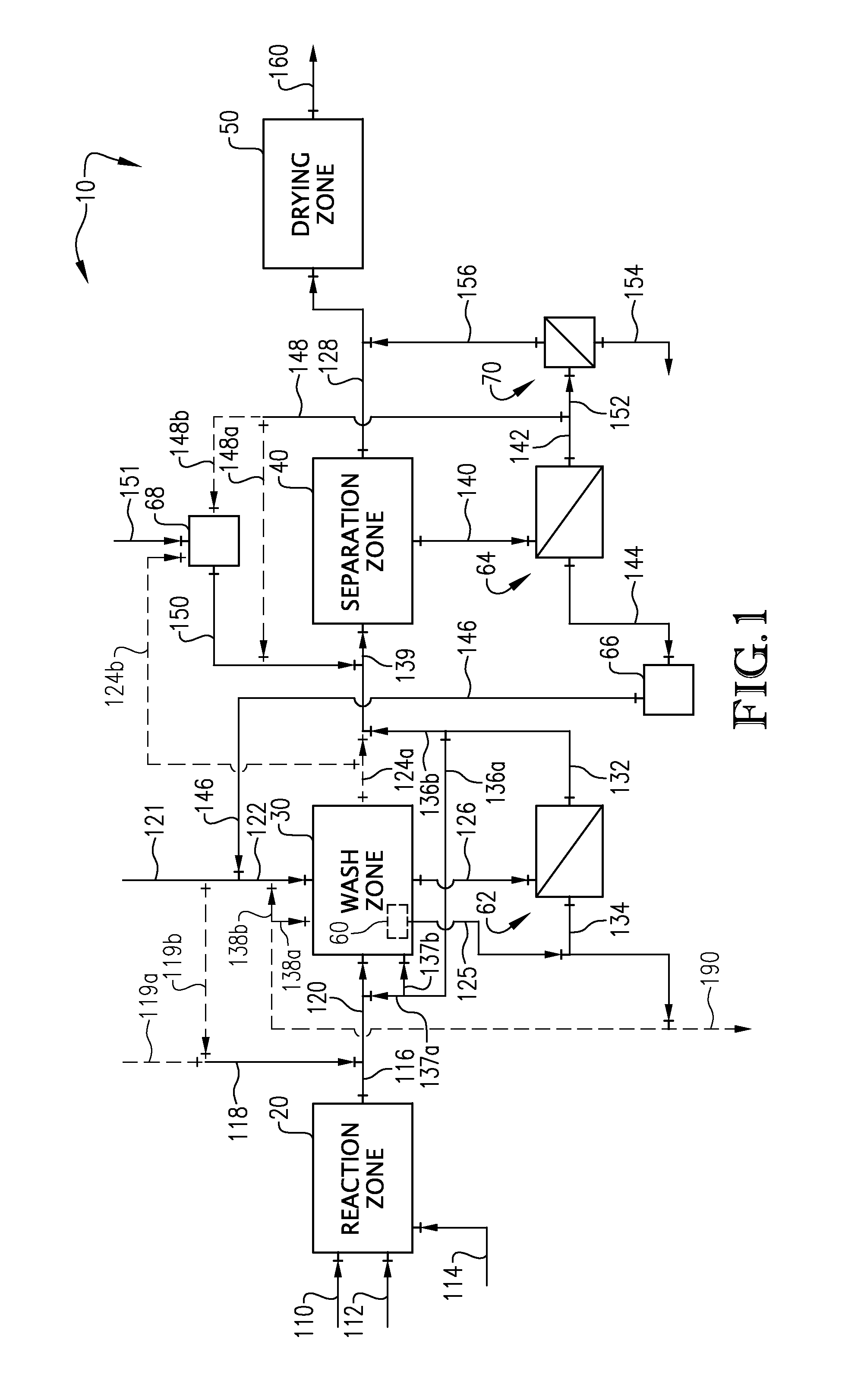 Systems and processes for making a poly(vinyl acetal) resin with enhanced particle transport and recovery