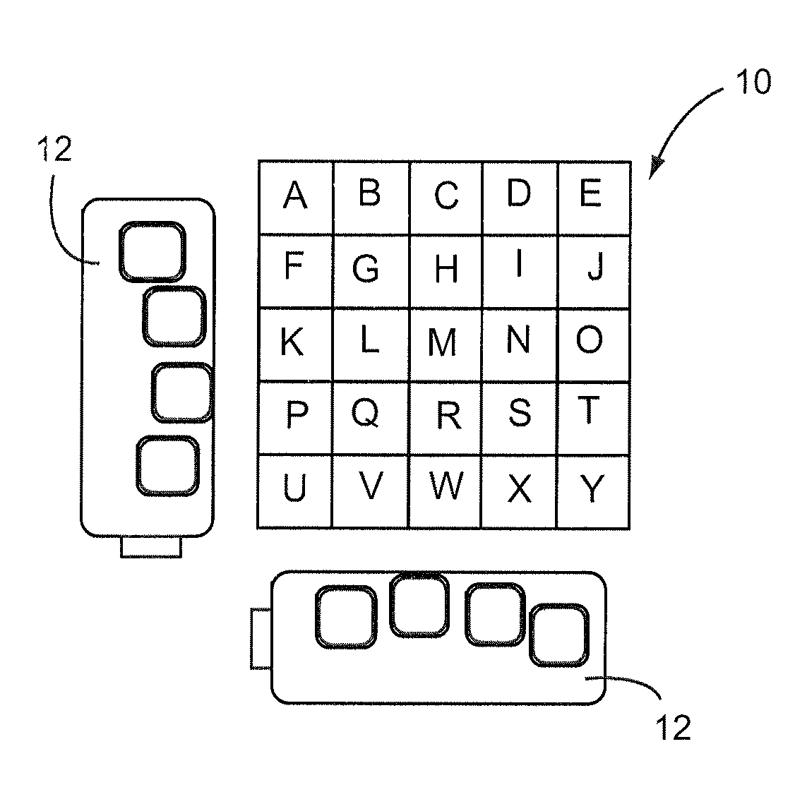 Matrix keyboarding system