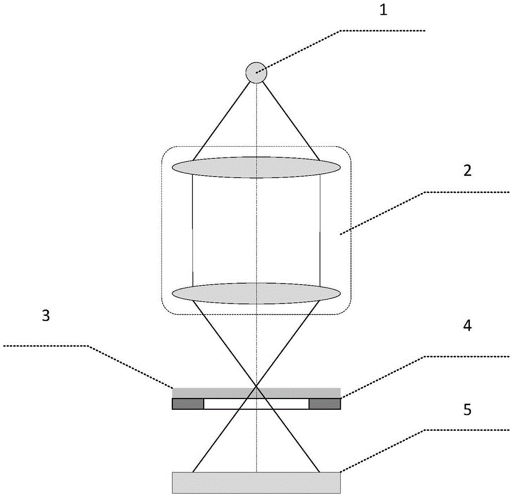 Wave aberration detecting system and method with knife edge as detection marker