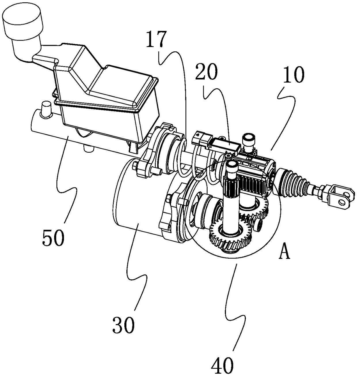 Transmission mechanism and electronic auxiliary braking system