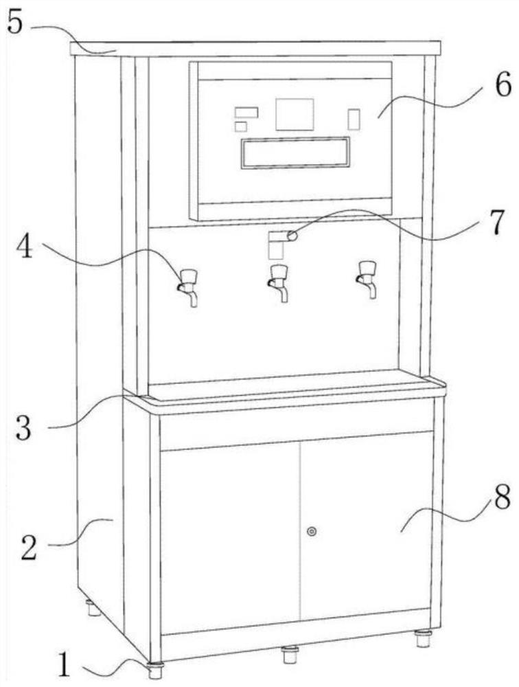 An intelligent water dispenser that can set the outlet water temperature