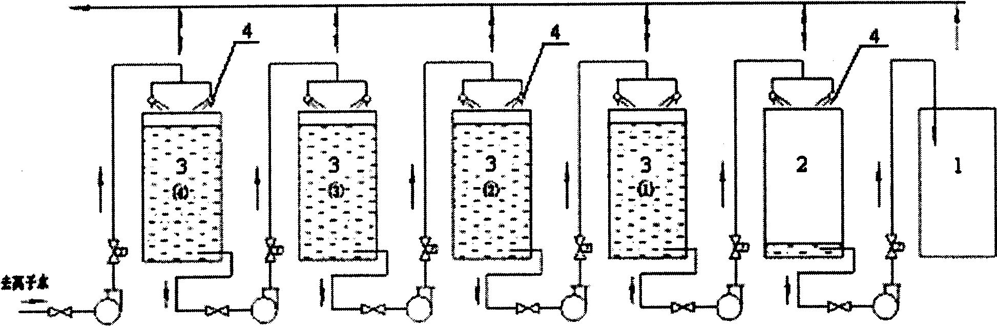Poaching water non-discharge process and apparatus for electroplating automatic line