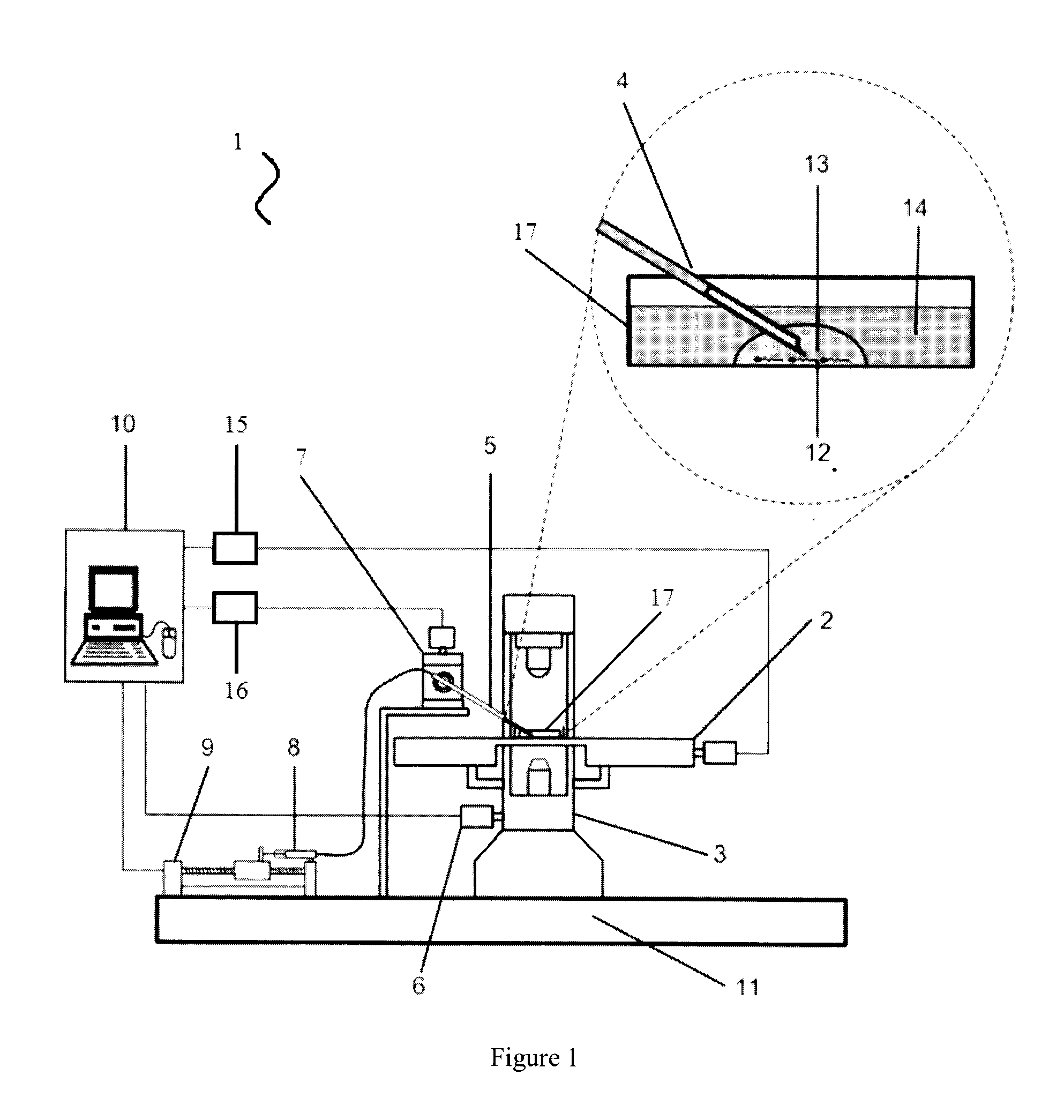 Method for automated sperm manipulation and device for holding sperm and oocytes