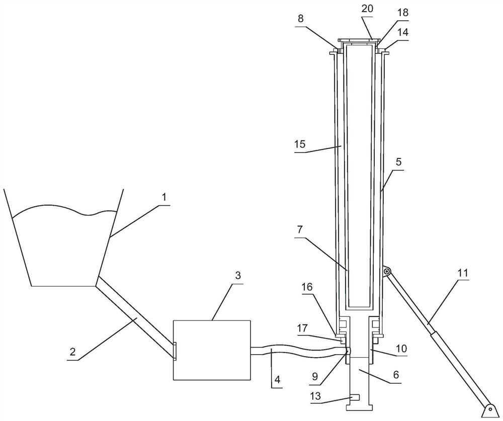Concrete pole pouring system and method