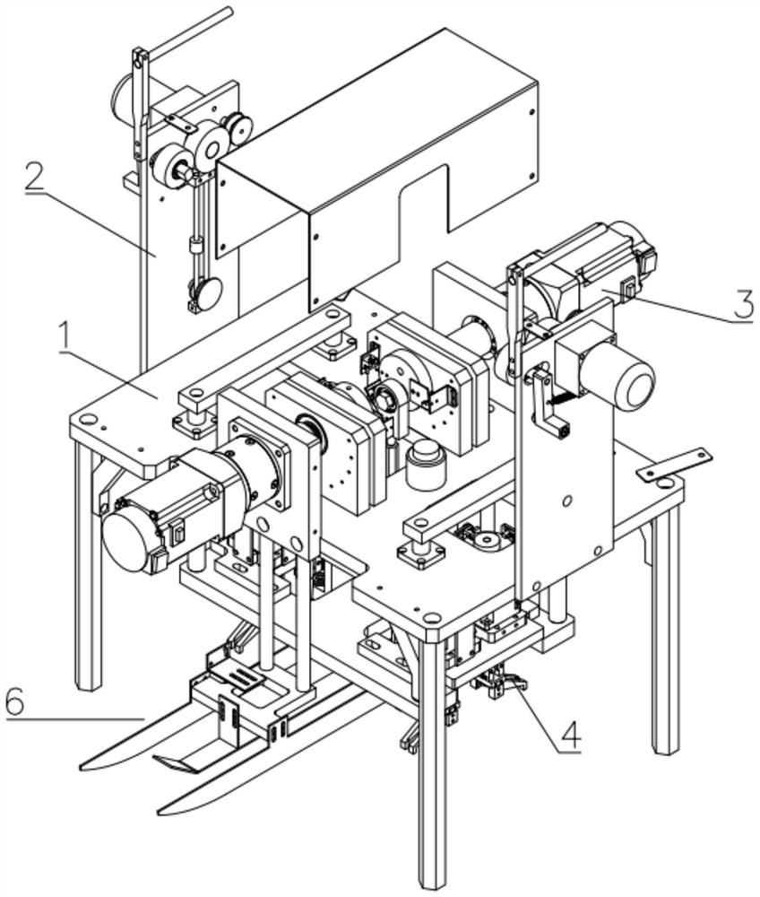 Ear loop grabbing and welding device for mask machine