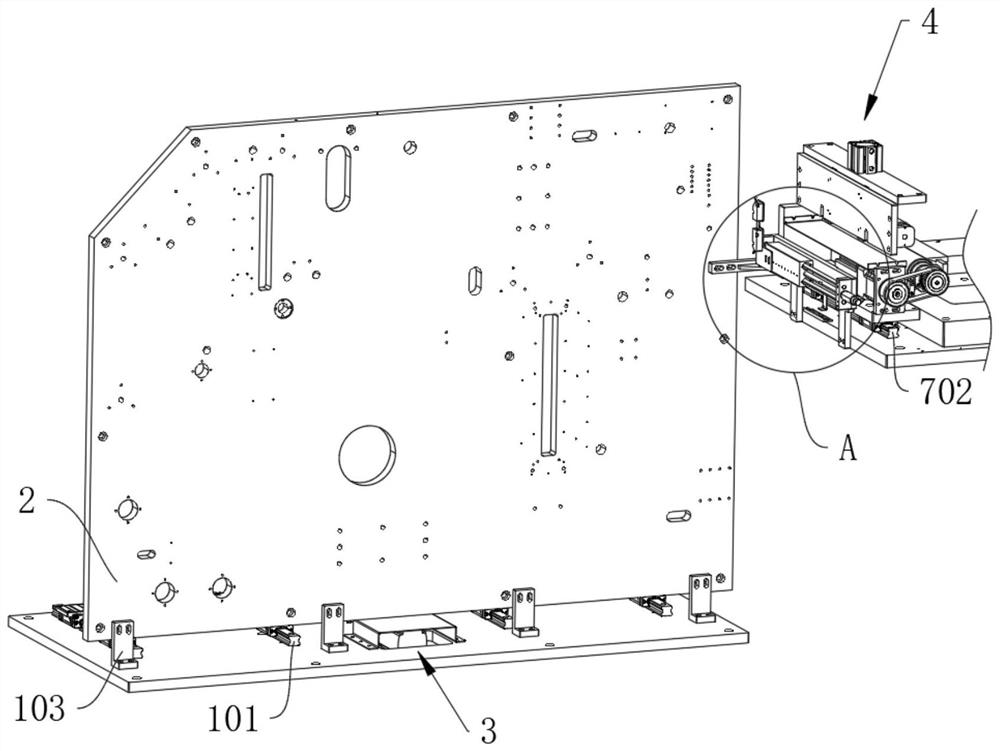 Third correction device of unwinding mechanism