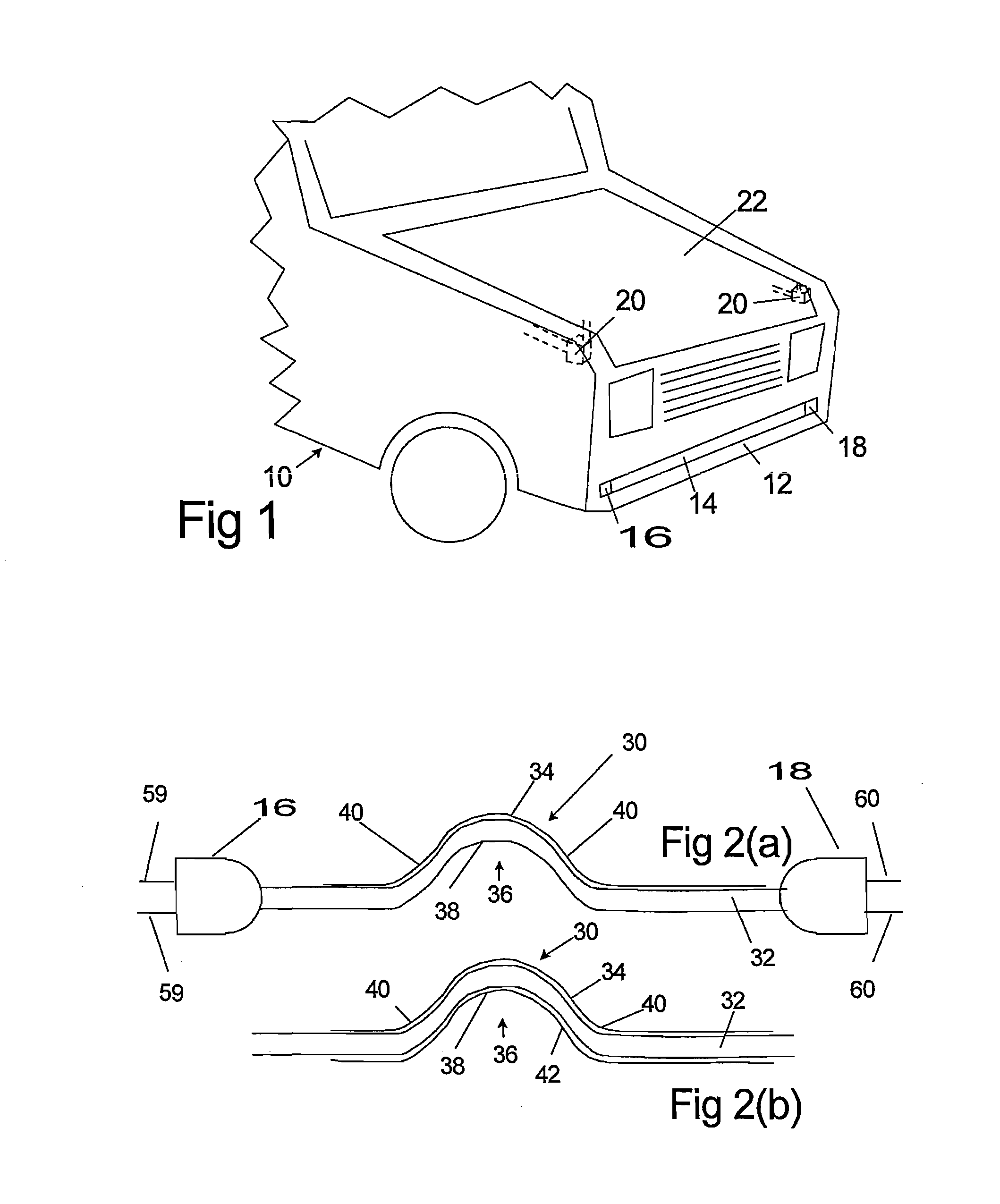 Method and apparatus for sensing impact between a vehicle and an object