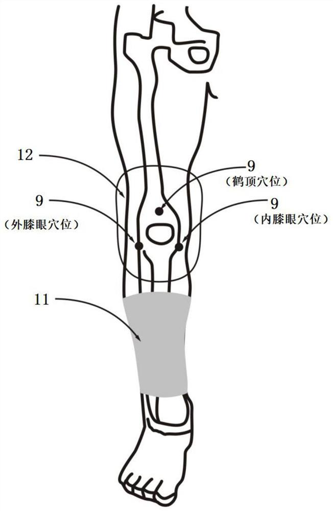 Wearable knee joint intelligent rehabilitation physiotherapy instrument