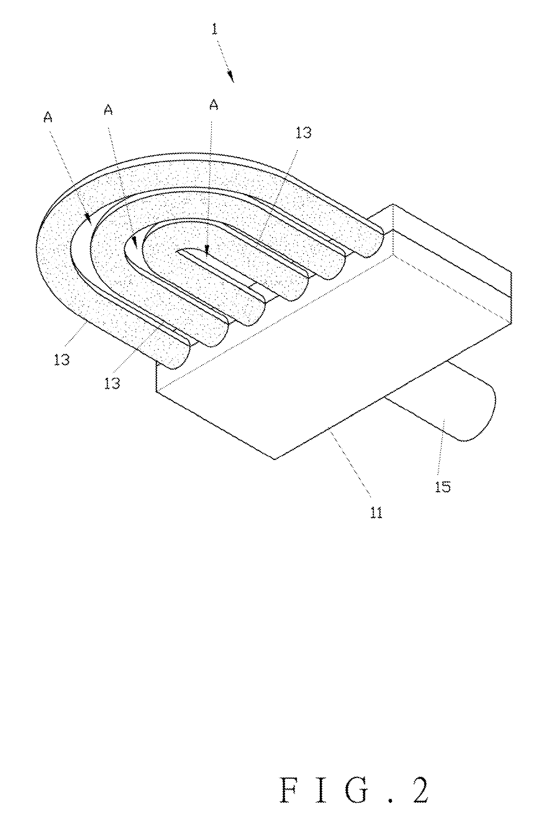Light-emitting diode road lamp structure