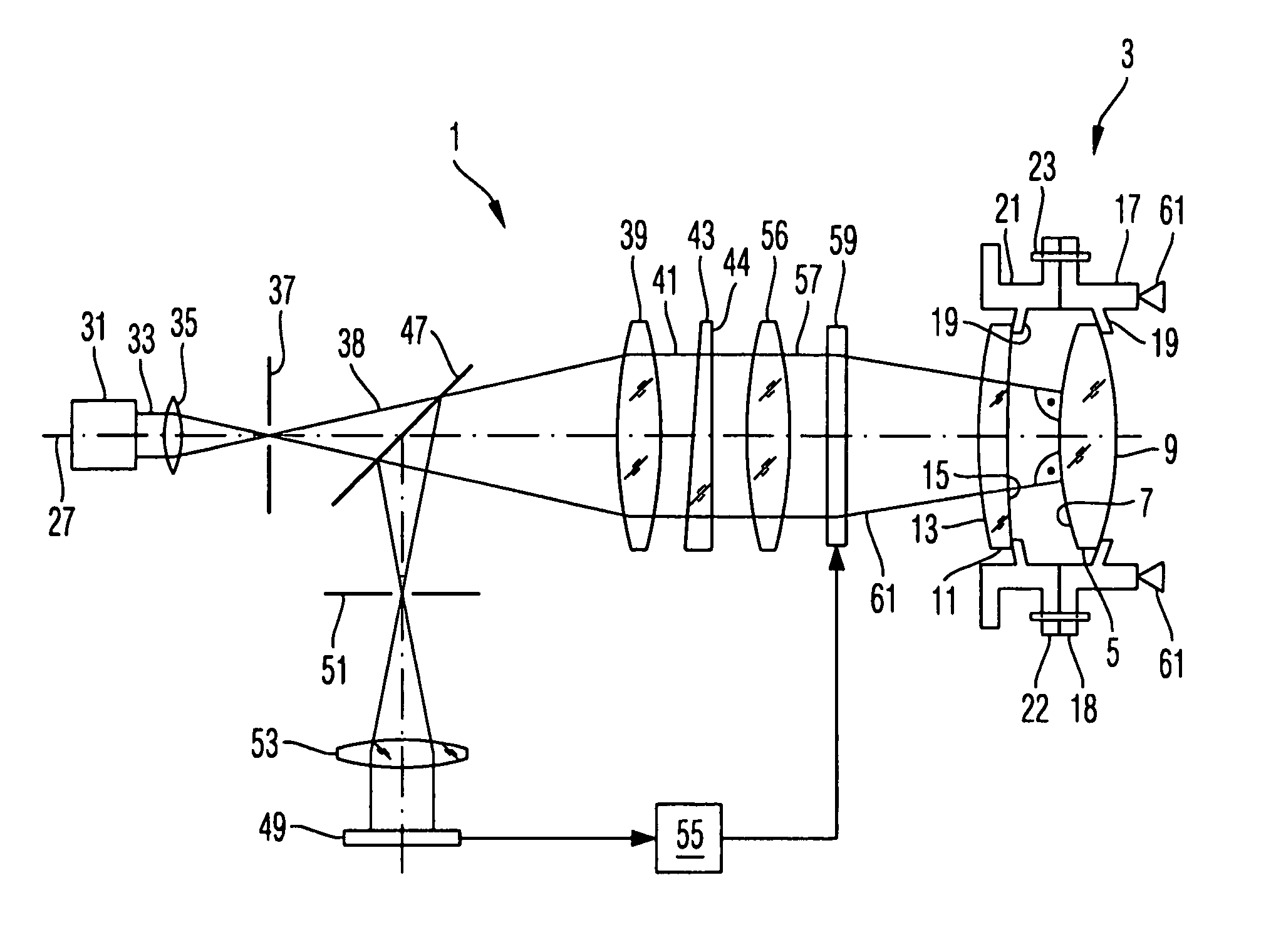 Method of aligning an optical system