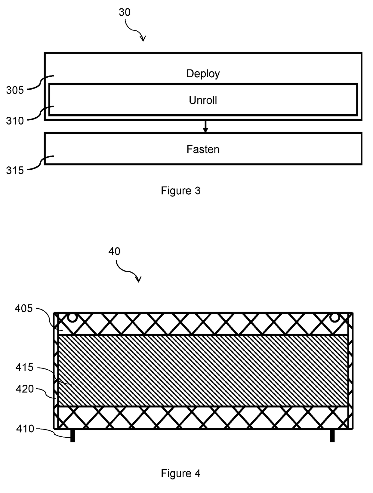 Device for retaining solids, methods for manufacturing and for securing such a device, filtration device and methods for manufacturing and deploying such a device