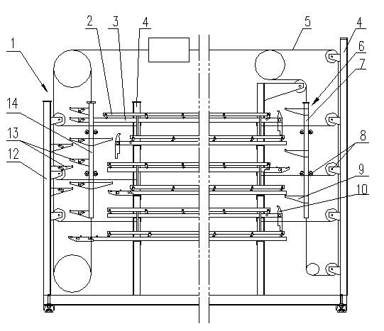 Suspension type track planting system of edible mushrooms