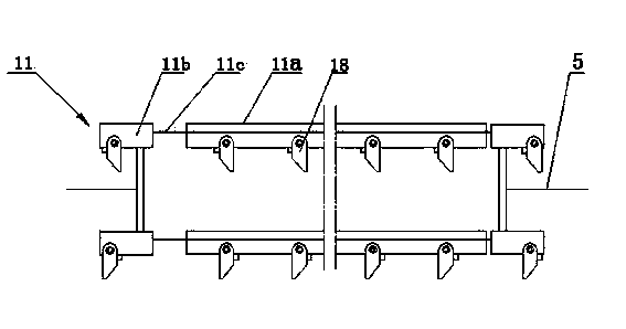 Suspension type track planting system of edible mushrooms