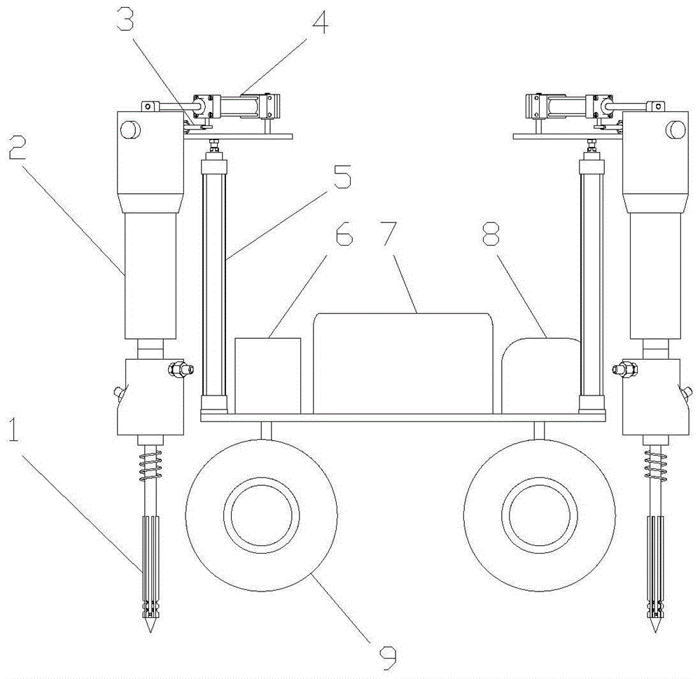 Self-moving deep construction vehicle