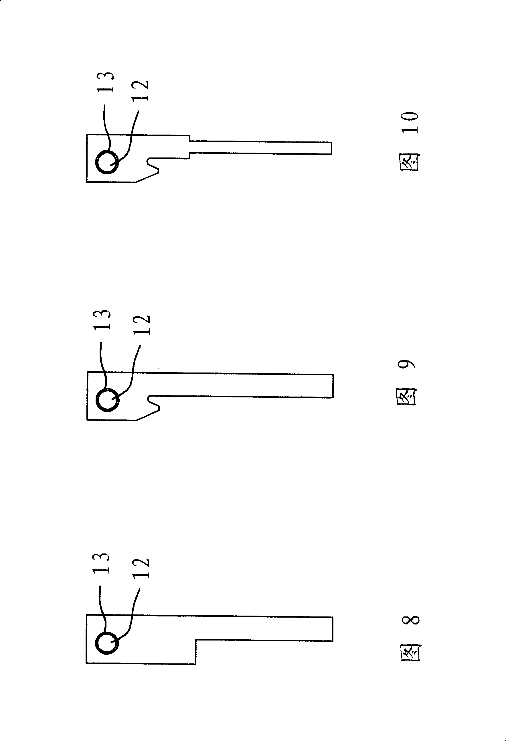 Manufacturing method of spring core of elastic glasses foot