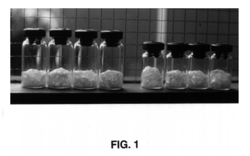 Method for stably incorporating substances within dry, foamed glass matrices