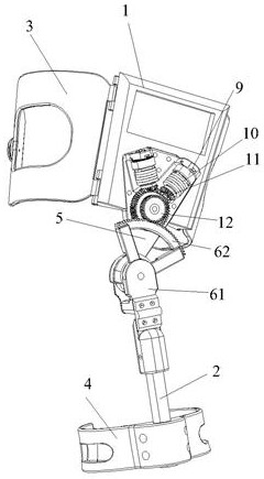 Ratchet wheel-bevel gear transmission knee joint negative work capturing lower limb exoskeleton