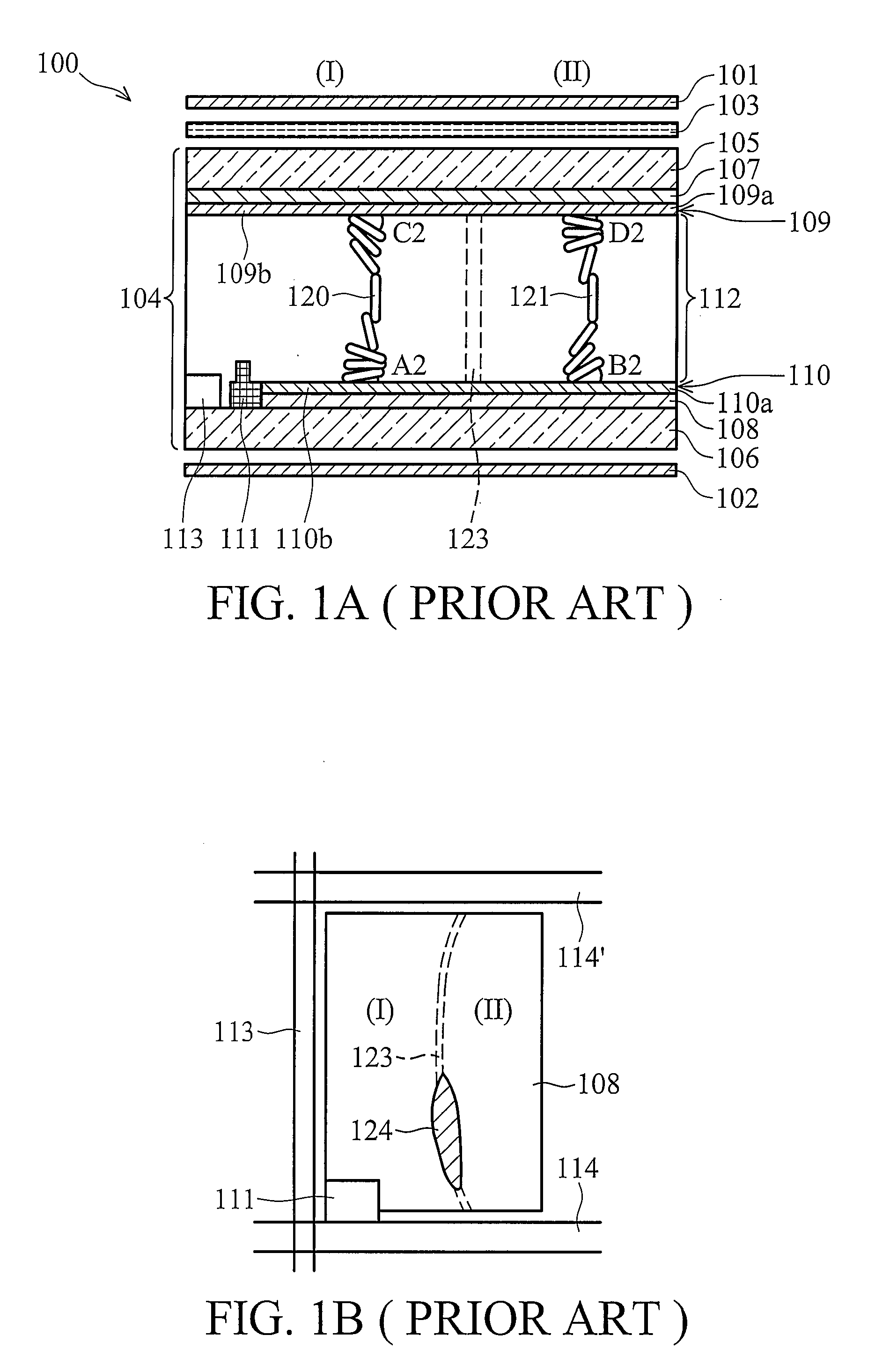 Optically compensated bend mode liquid crystal display devices and fabrication methods thereof