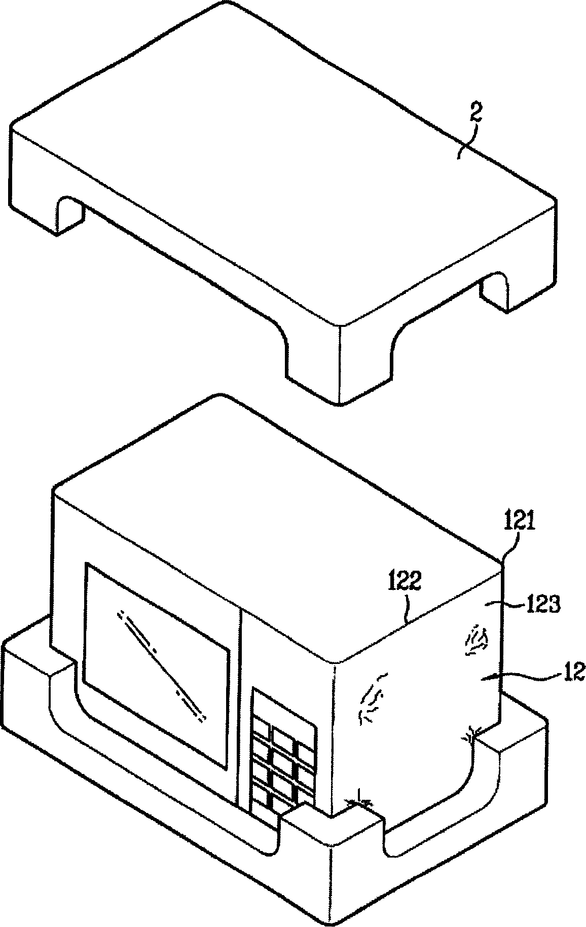 Anti impacting packaging covering body for domestic electric device products