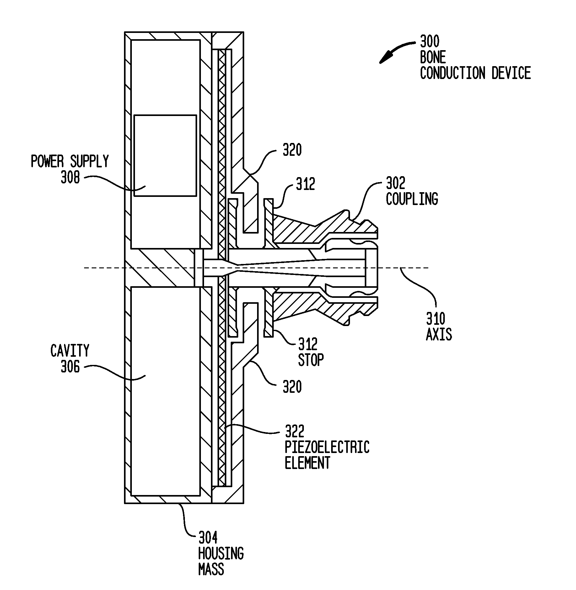  bone conduction device having an integrated housing and vibrator mass