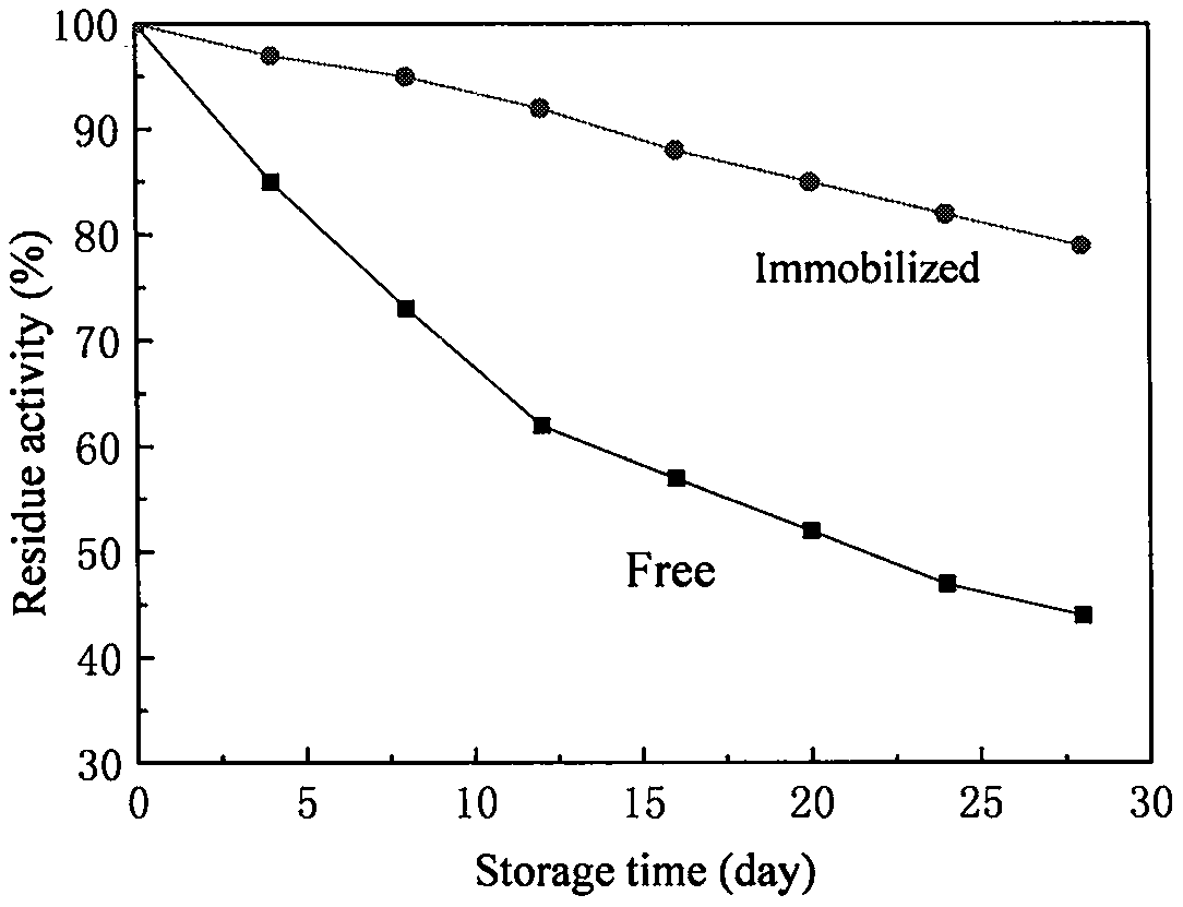 Co-crosslinking immobilization method of laccase