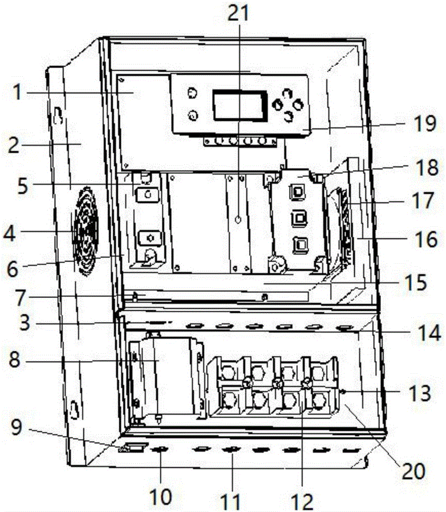 Wall-mounted high power off-grid photovoltaic controller