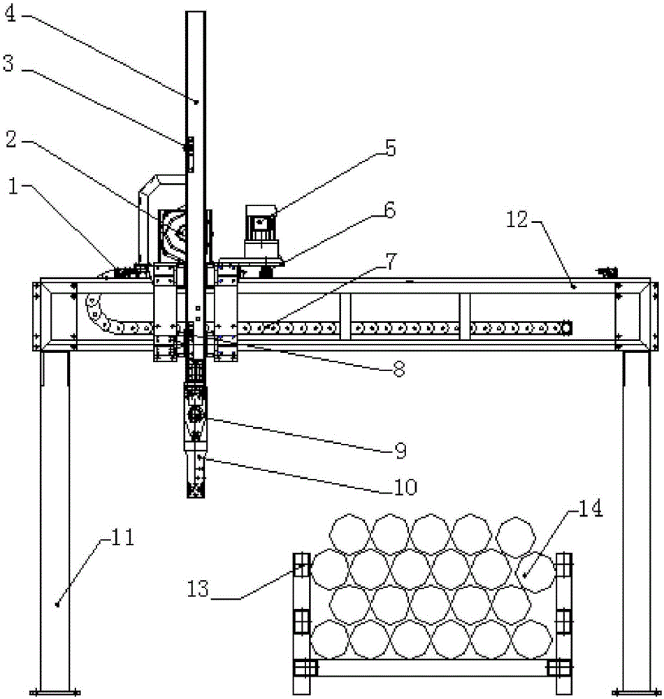 Bar material mechanical carrying device