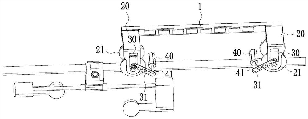 Moving device for equipotential robot, and equipotential robot