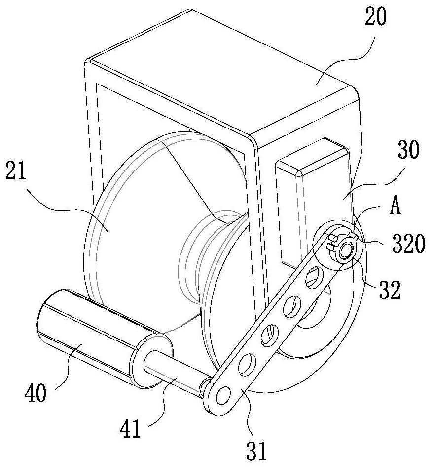 Moving device for equipotential robot, and equipotential robot