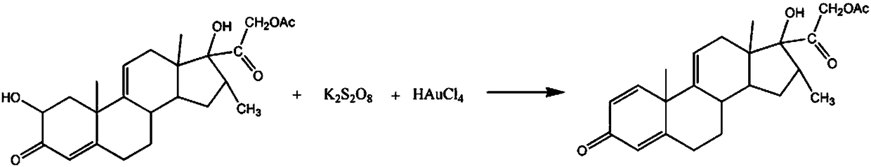 Synthetic method for pregnatriene-16alpha-methyl-17alpha,21-diol-3,20-dione-21-acetate