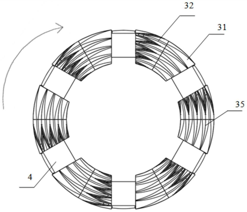 Diamond drill bit for drilling fractured hard rock stratum