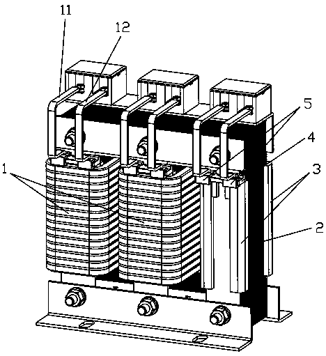 Frameless type electric reactor convenient to wind wire
