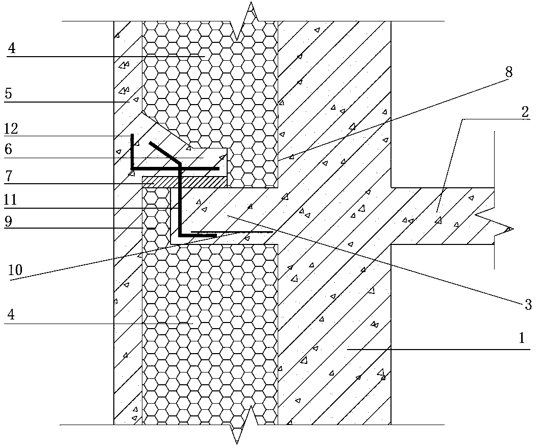 Bridge-cutoff cornice structure applied to ultra-low energy consumption building