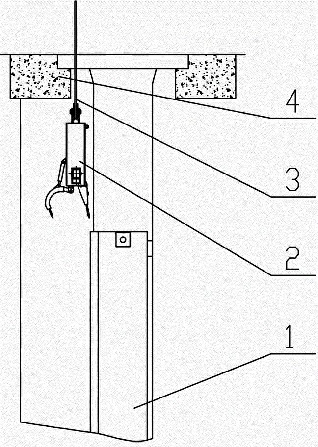 Method for removing dirt on surface of trash rack in narrow trash rack hole