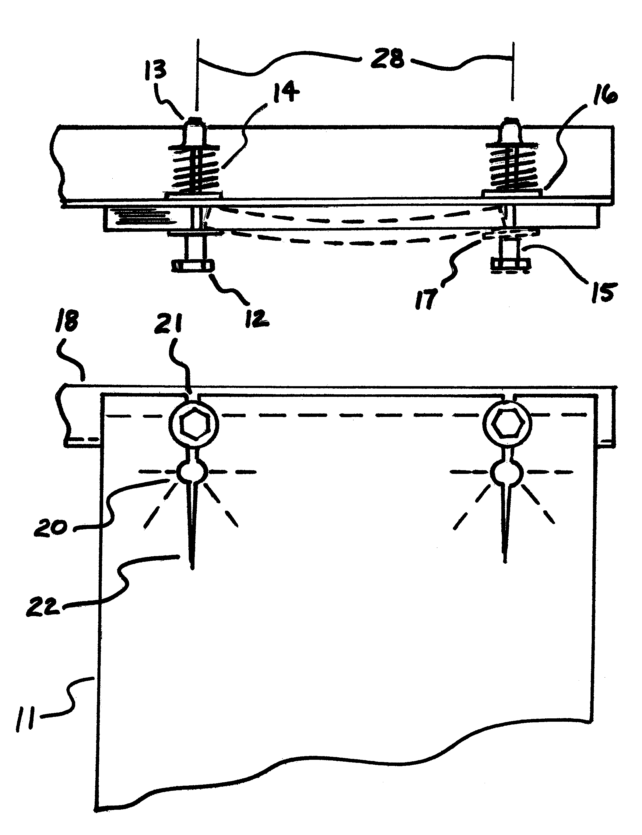 Mud flap mounting system and method for use thereof