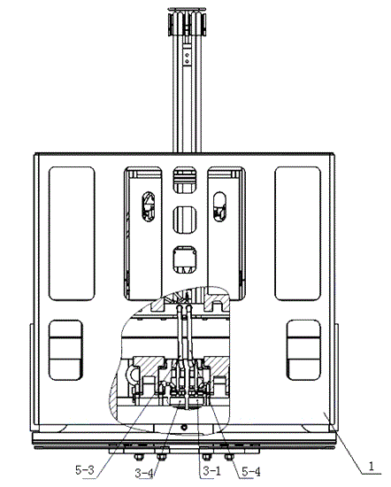 Hydraulic combining system for pusher and side shifter of forklift