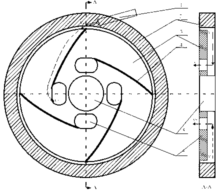 Boundary layer turbine with blade plate