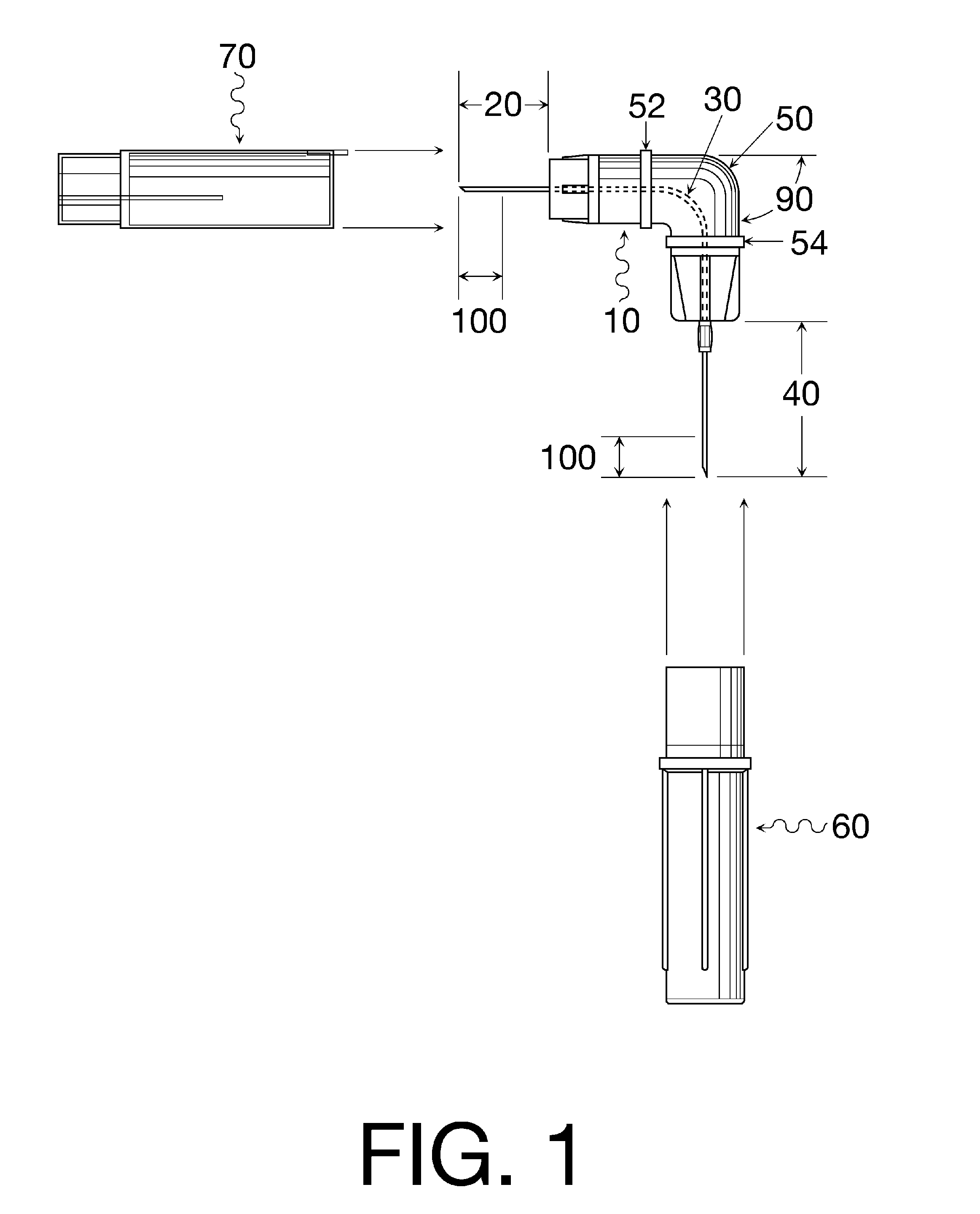 Oral cavity liquid delivery system including pre-angled needle assembly and method for using the same