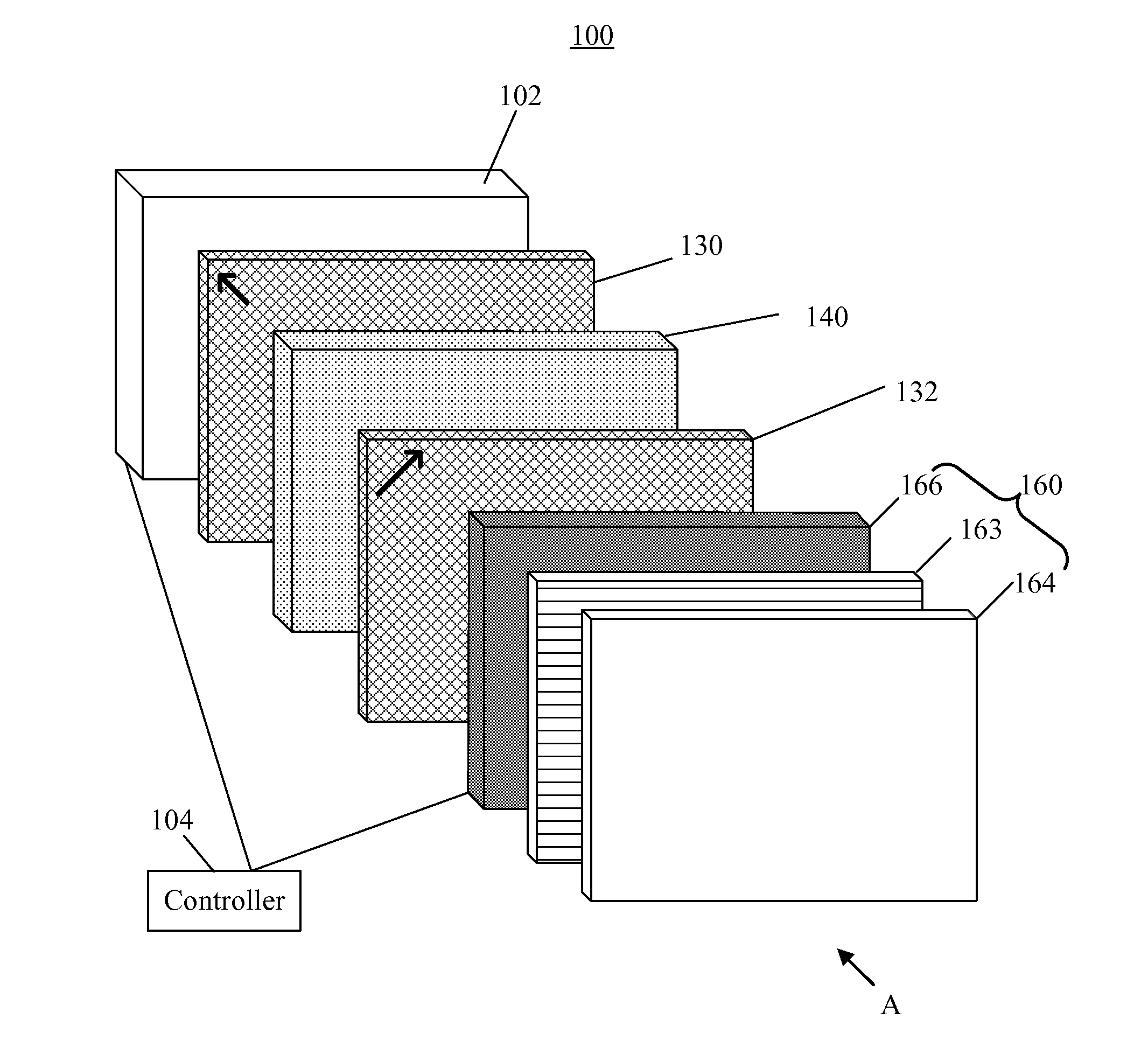 Display device for improving crosstalk affecting three dimensional image quality and related method
