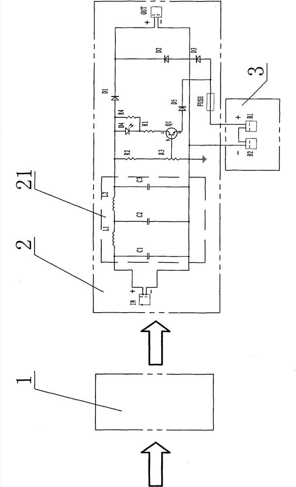 Switching power supply with rechargeable standby battery