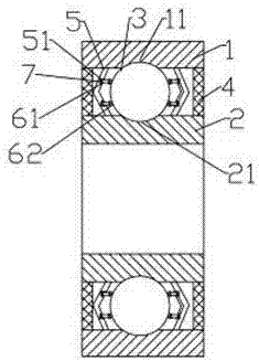 Rolling bearing for automatically adjusting gaps of steel balls