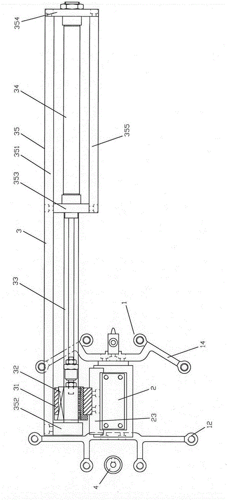 Vacuum absorption rubbing type separating and fetching mechanism and method